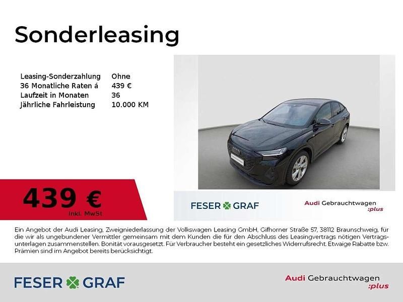 Mythosschwarz metallic Gebraucht 2024 Audi Q4 Sportback e-tron Ambiente SUV | 46.928 € - Bild 1/2