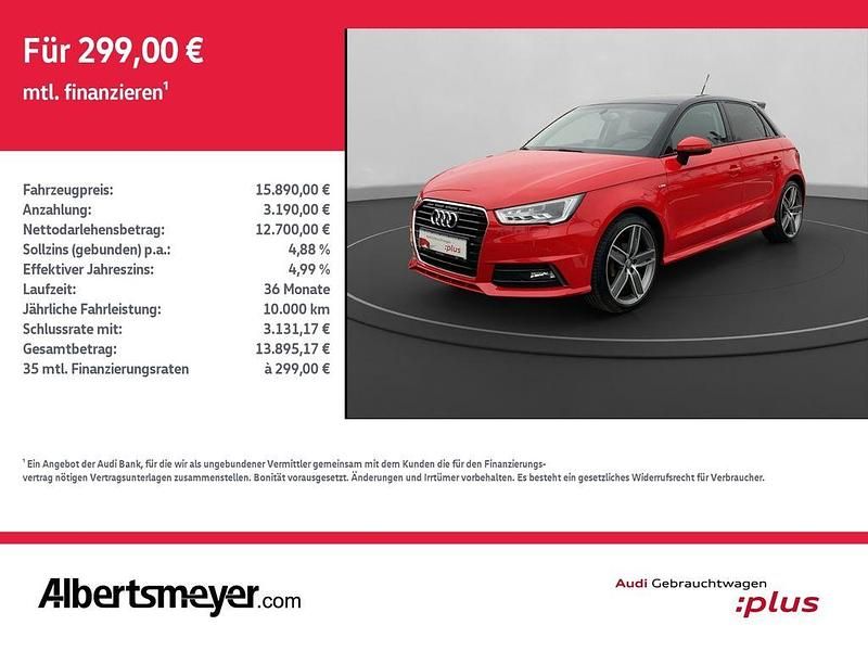 Rot Gebraucht 2017 Audi A1 Sportback Admired Kleinwagen | 15.890 € (Fairer Preis) - Bild 1/4