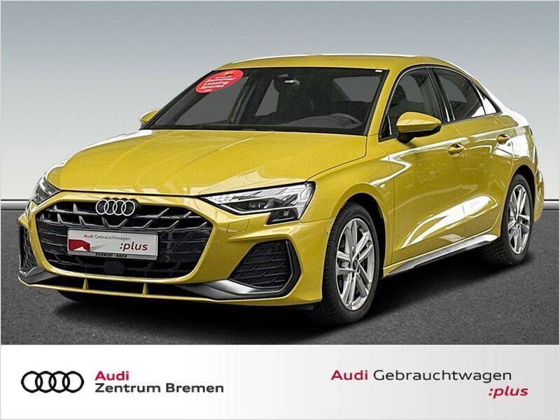 Pythongelb metallic Gebraucht 2024 Audi A3 S-Line Limousine | 32.880 € (Teuer) - Bild 1/4