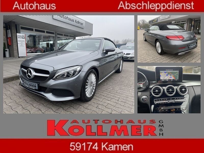 Selenitgrau met. Gebraucht 2017 Mercedes C220 Cabrio | 20.990 € (Fairer Preis) - Bild 1/4