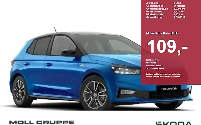 Gebraucht Skoda Fabia Monte Carlo 150 PS (110 kW) 2026 Kleinwagen