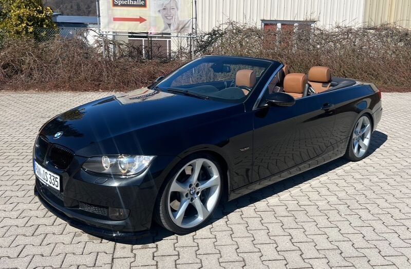 Schwarz Gebraucht 2008 BMW 335 Cabriolet Sport Line Cabrio | 14.990 € (Guter Preis) - Bild 1/4
