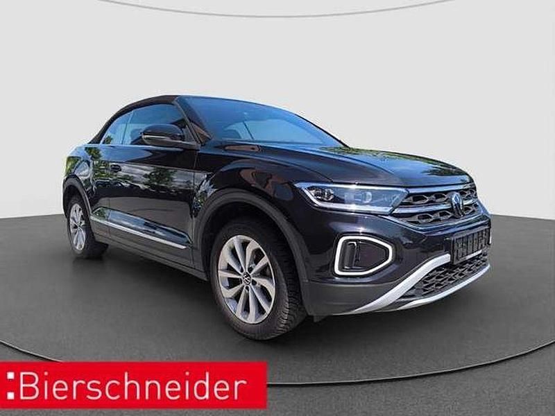 Schwarz Gebraucht 2024 VW T-Roc Cabriolet Style Cabrio | 31.593 € (Teuer) - Bild 1/4