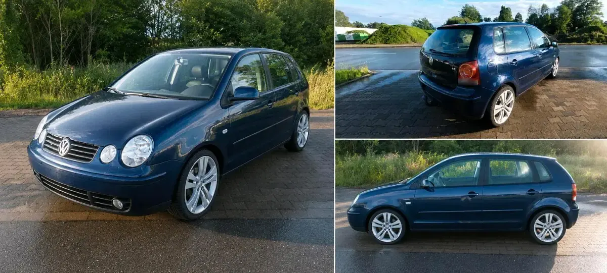 Gebraucht VW Polo 64 PS (47 kW) 2002 Blau Kleinwagen