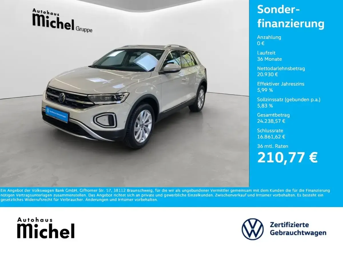 Gebraucht VW T-Roc Style 116 PS (85 kW) 2025 Grau SUV