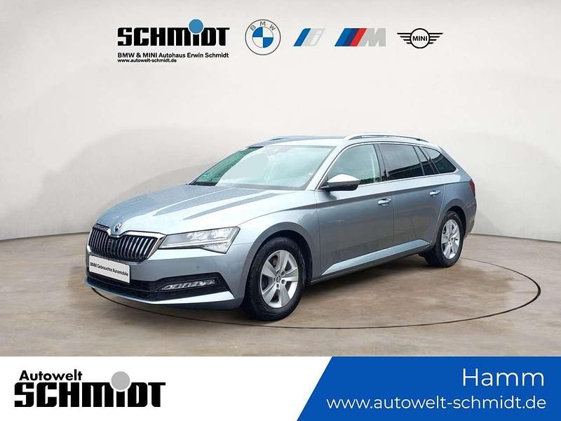 Seda business/business grey Gebraucht 2020 Skoda Superb Ambition Kombi | 20.890 € (Teuer) - Bild 1/4