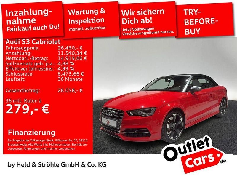 Gebraucht Audi S3 Cabriolet Sport 300 PS (220 kW) 2016 N9 misanorot perleffekt Cabrio