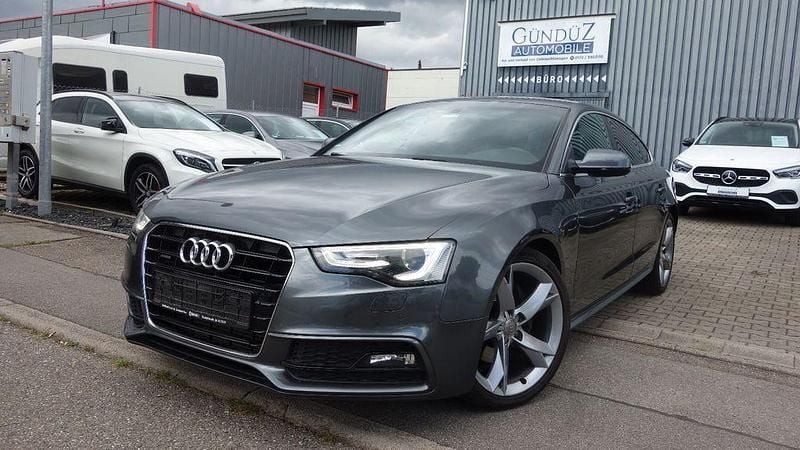 Grau Gebraucht 2016 Audi A5 Sportback S-Line Limousine | 15.995 € (Superpreis) - Bild 1/4