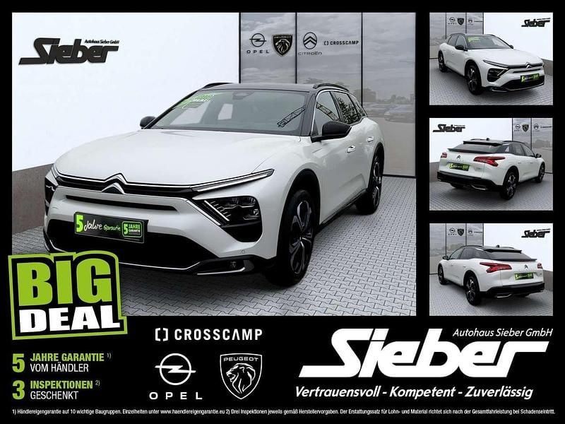 Lack weiss perlglänzend/typ au Gebraucht 2023 Citroën C5 X PureTech Limousine | 20.990 € (Fairer Preis) - Bild 1/4