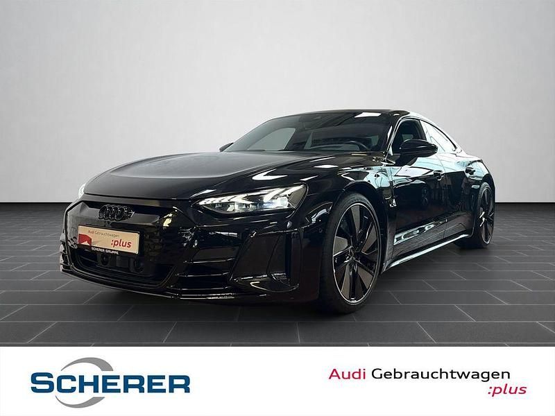 Mythosschwarz metallic (metallic) Gebraucht 2022 Audi e-tron GT quattro Ambiente Limousine | 60.890 € (Fairer Preis) - Bild 1/4