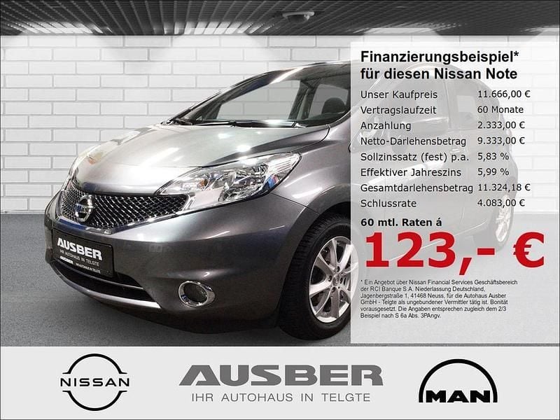 Käytetty Nissan Note Acenta 98 HP (72 kW) 2015 Viistoperä