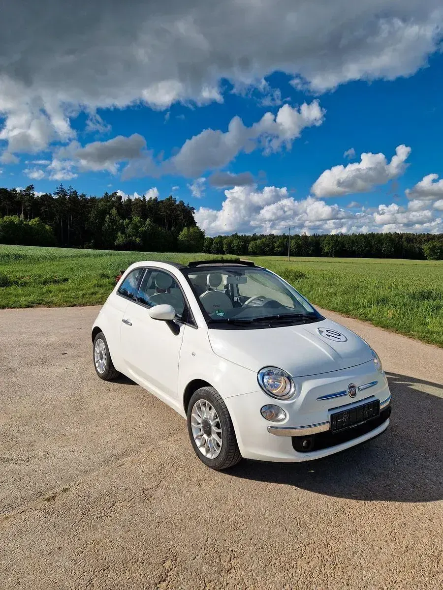Gebraucht Fiat 500 Lounge 69 PS (50 kW) 2012 Weiß Cabrio