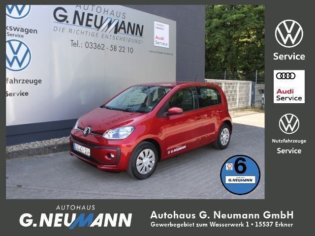 Gebraucht VW up! Basis 65 PS (47 kW) 2023 Kings red metallic Kleinwagen