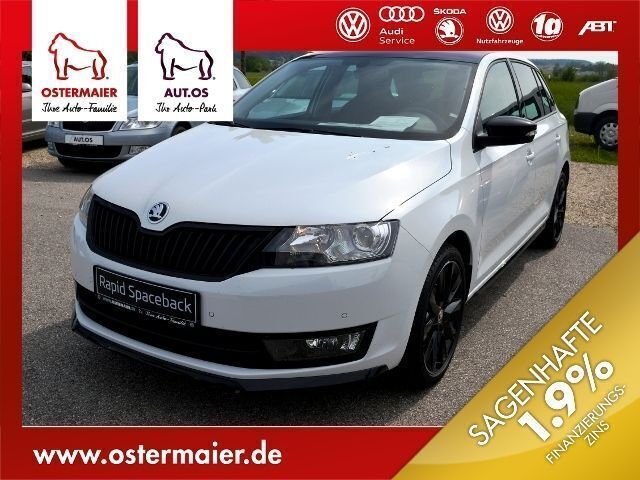 Weiß metallic Gebraucht 2016 Skoda Rapid Monte Carlo Kombi | 20.880 € - Bild 1/4