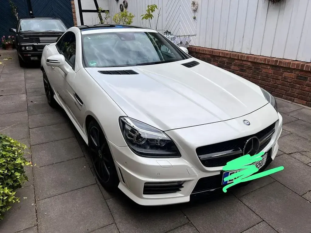 Gebraucht Mercedes SLK55 AMG AMG 421 PS (309 kW) 2013 Weiß Cabrio