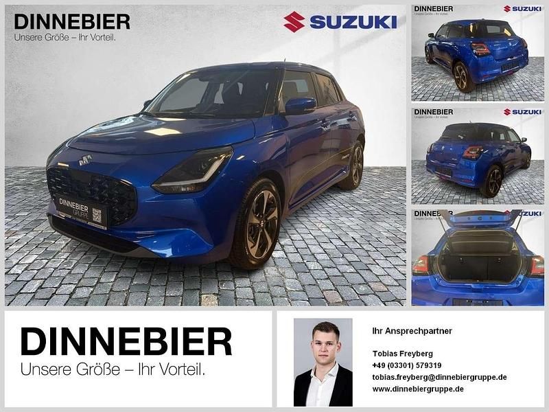 Frontier blue pearl metallic Neu 2025 Suzuki Swift Comfort+ Kleinwagen | 20.501 € - Bild 1/2