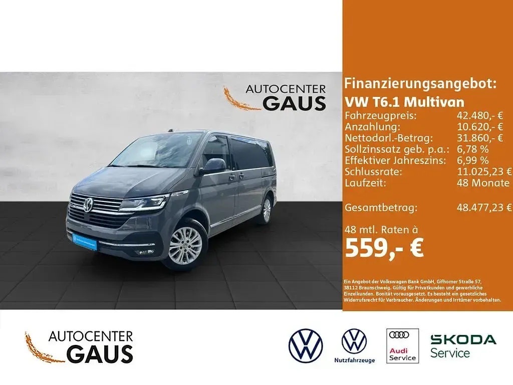 Gebraucht VW Multivan Comfortline 204 PS (150 kW) 2021 Grau Van / Kleinbus