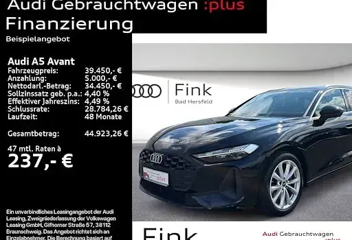 Gebraucht Audi A5 Comfort 204 PS (150 kW) 2025 Mythosschwarz metallic Kombi