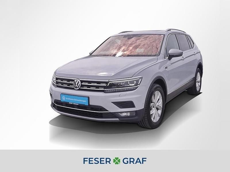 White silver metallic Gebraucht 2019 VW Tiguan Allspace Highline SUV | 27.740 € (Superpreis) - Bild 1/1