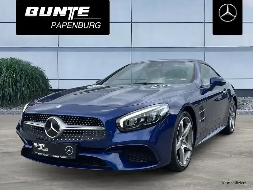 Gebraucht Mercedes SL500 AMG 455 PS (334 kW) 2017 Blau Cabrio