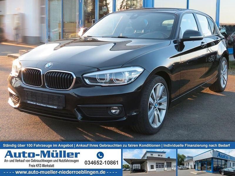 Black sapphire metallic Gebraucht 2018 BMW 118 Advantage Kleinwagen | 15.990 € (Fairer Preis) - Bild 1/1