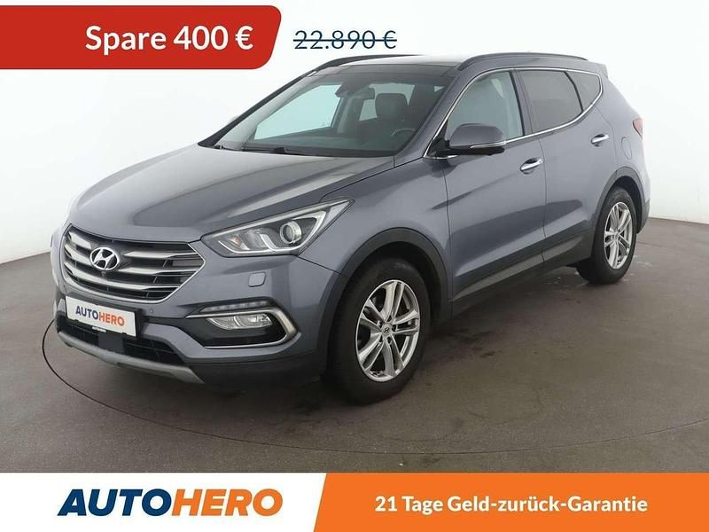 Titanium silver Gebraucht 2018 Hyundai Santa Fe Premium SUV | 22.490 € (Fairer Preis) - Bild 1/3