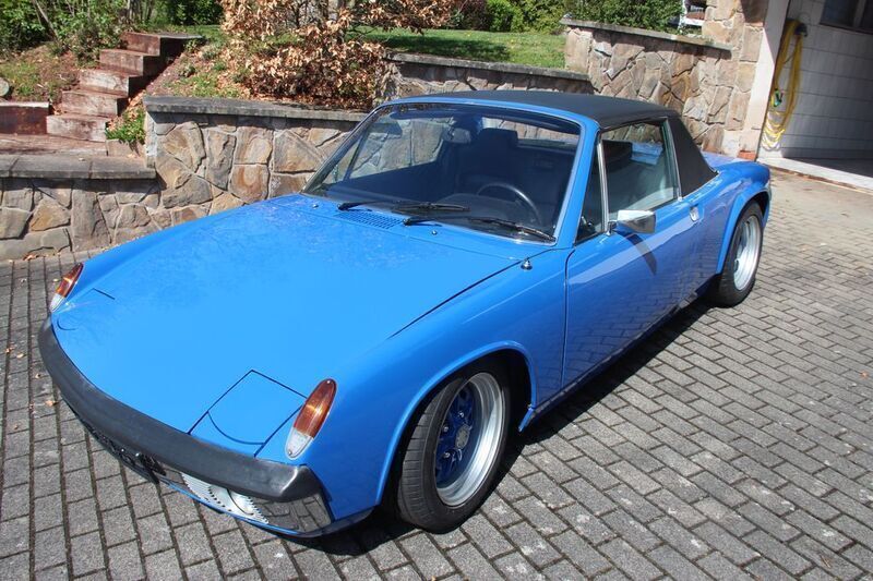 Blau Gebraucht 1970 Porsche 914 Cabrio | 22.500 € - Bild 1/4