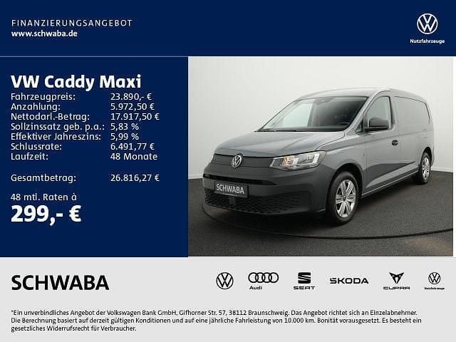 Grau Gebraucht 2023 VW Caddy Maxi Van / Kleinbus | 23.890 € (Superpreis) - Bild 1/4