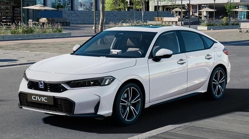 Platinium white pearl Neu 2025 Honda Civic Advance Limousine | 37.950 € (Fairer Preis) - Bild 1/4