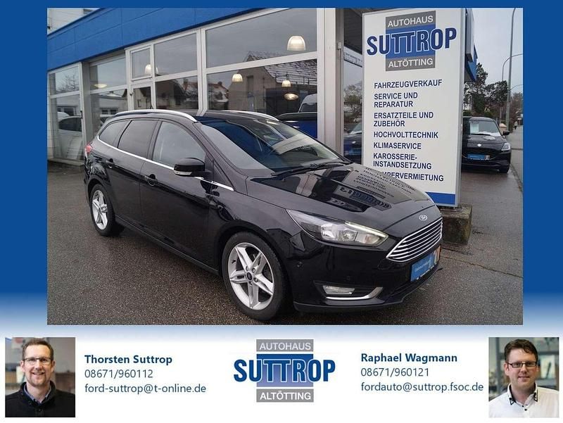Iridiumschwarz Gebraucht 2018 Ford Focus Titanium Kombi | 9.900 € (Fairer Preis) - Bild 1/4