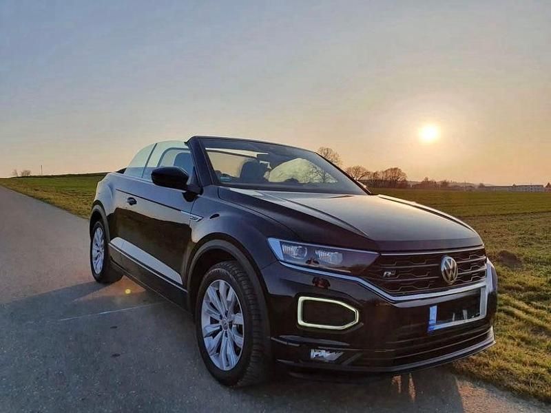 Schwarz Gebraucht 2020 VW T-Roc Cabriolet R-line Cabrio | 25.500 € (Fairer Preis) - Bild 1/4