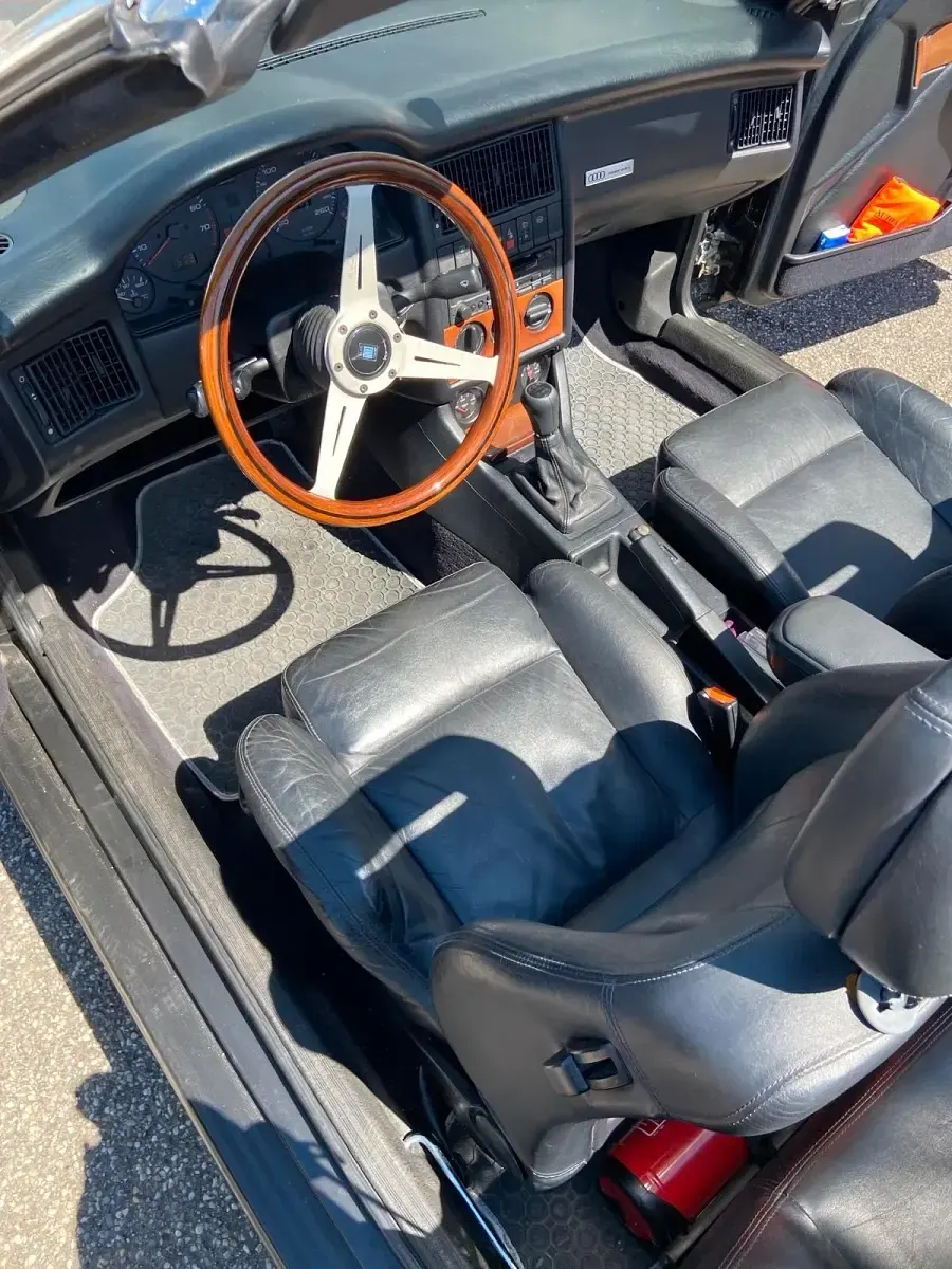 Gebraucht Audi Cabriolet 133 PS (97 kW) 1992 Schwarz Cabrio