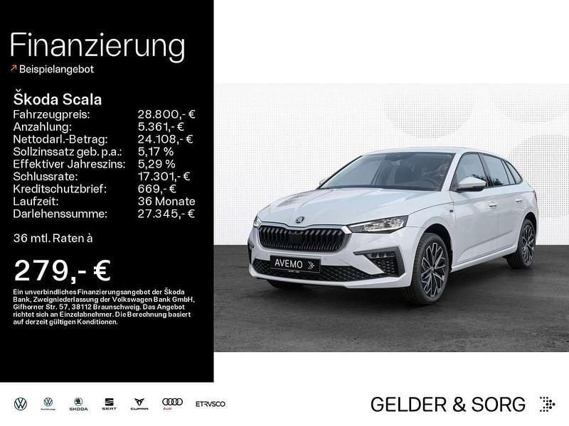 Moonweiss metallic Gebraucht 2025 Skoda Scala Drive Kleinwagen | 25.990 € (Fairer Preis) - Bild 1/4