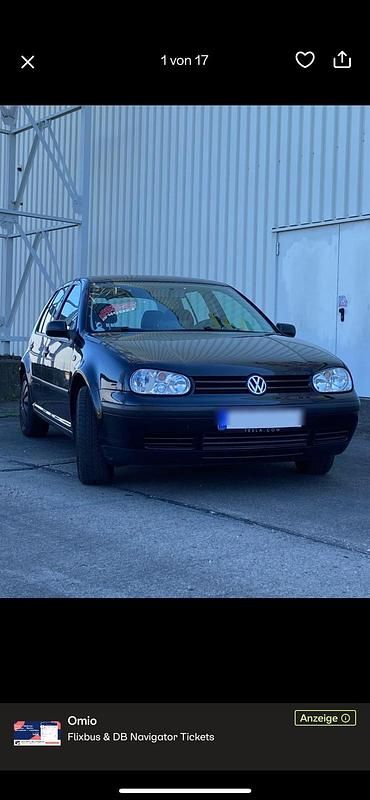 Schwarz Gebraucht 2000 VW Golf IV Kleinwagen | 650 € (Superpreis) - Bild 1/4