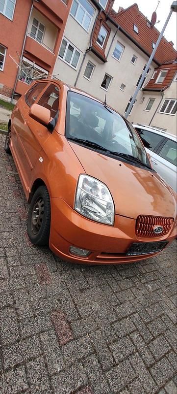 Gebraucht Kia Picanto 2007 Orange Kleinwagen