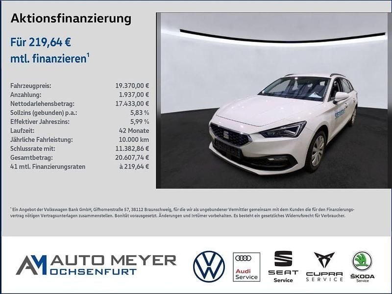 Gebraucht Seat Leon Style 150 PS (110 kW) 2022 Candy weiß Kombi