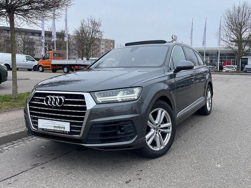 Samuraigrau metallic Gebraucht 2019 Audi Q7 S-Line SUV | 47.499 € (Fairer Preis) - Bild 1/4