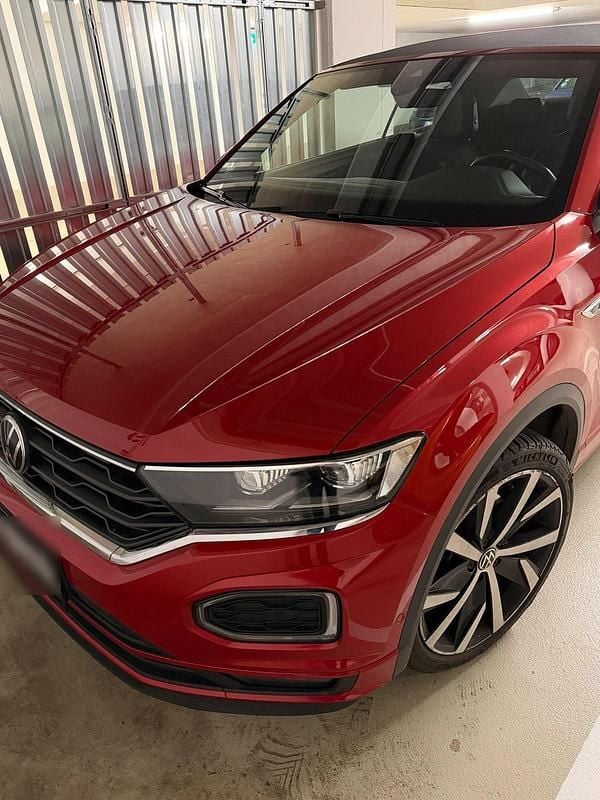 Rot Gebraucht 2021 VW T-Roc Cabriolet R-line Cabrio | 23.500 € (Superpreis) - Bild 1/4