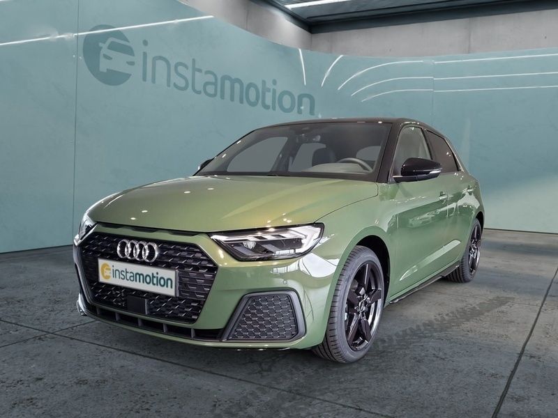 Grün Gebraucht 2024 Audi A1 Sportback S-Line Kleinwagen | 29.280 € (Teuer) - Bild 1/4