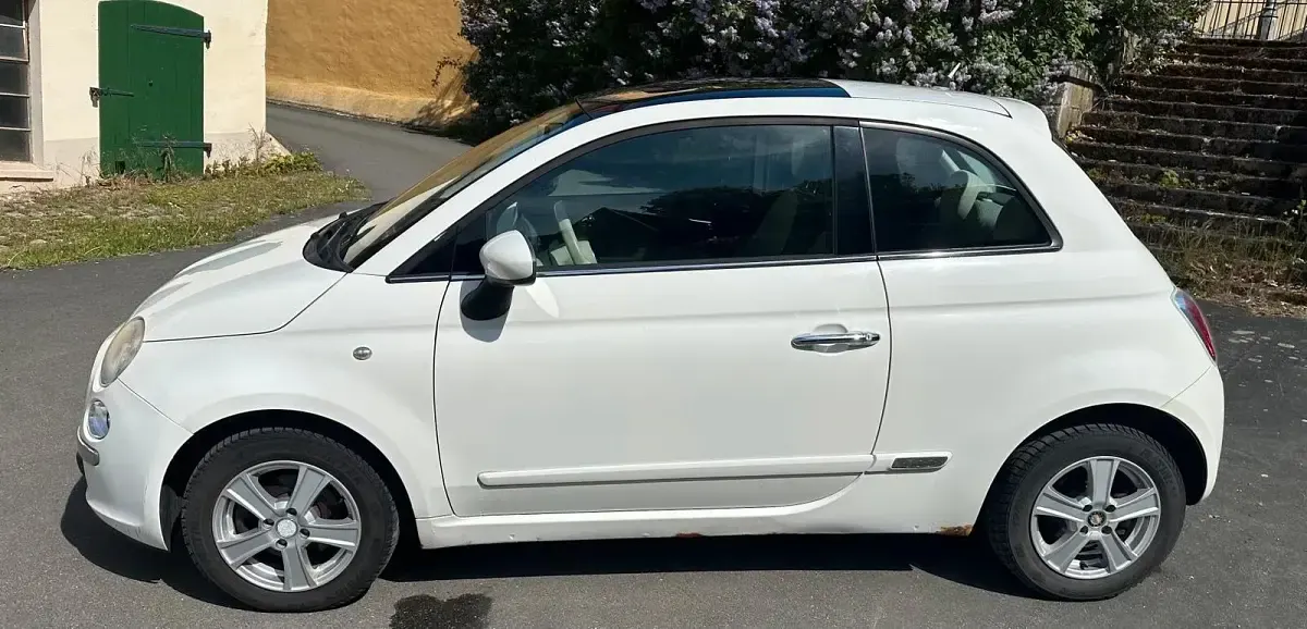 Gebraucht Fiat 500 Lounge 101 PS (74 kW) 2007 Weiß Kleinwagen