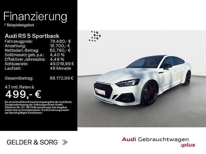 Weiß Gebraucht 2024 Audi RS5 Sportback Sport Limousine | 78.480 € (Guter Preis) - Bild 1/4