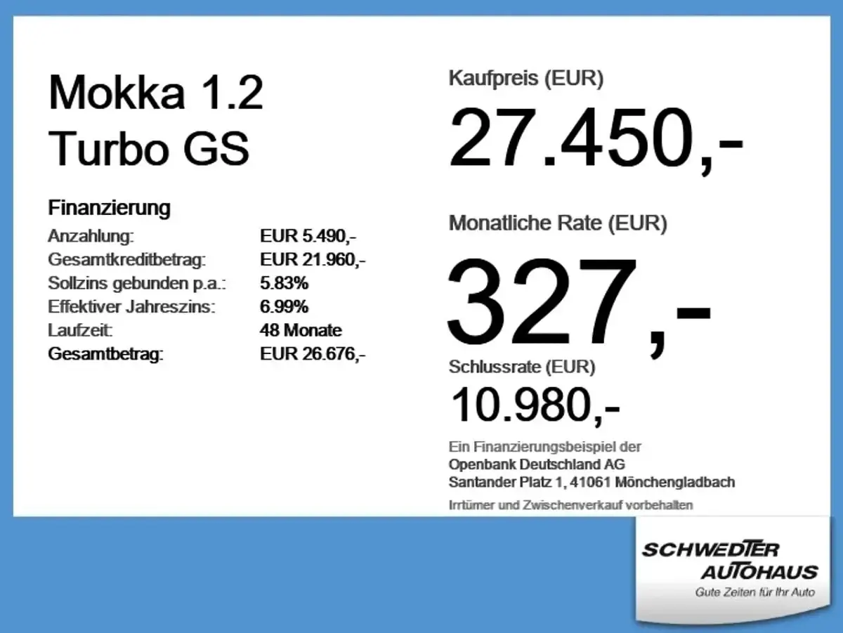 Neu Opel Mokka 131 PS (96 kW) 2025 Grafik grau SUV