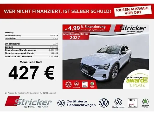 Usata Audi e-tron Sportback S-Line 300 kW (408 CV) 2022 SUV