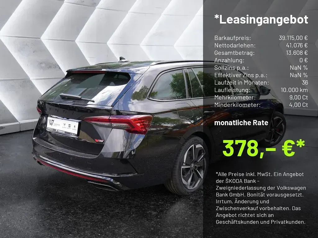 Neu Skoda Octavia RS 265 PS (194 kW) 2026 Schwarz Limousine