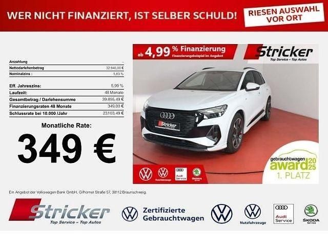 Gebraucht Audi Q4 e-tron S-Line 150 kW (204 PS) 2023 Gletscherweiß metallic SUV