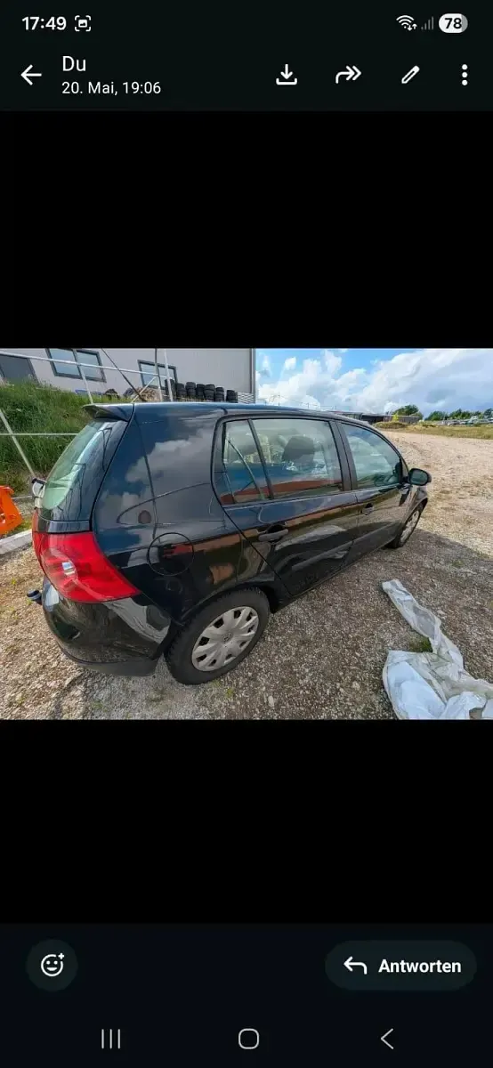 Gebraucht VW Golf V 105 PS (77 kW) 2008 Schwarz Kleinwagen