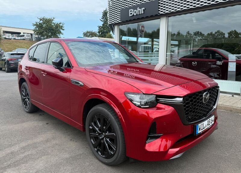 Rot Gebraucht 2025 Mazda CX-60 Homura-Line SUV | 52.480 € (Etwas zu teuer) - Bild 1/4