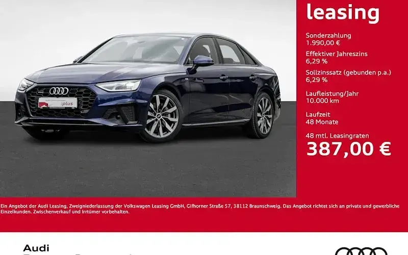 Gebraucht Audi A4 S-Line 204 PS (150 kW) 2023 Navarrablau metallic Limousine