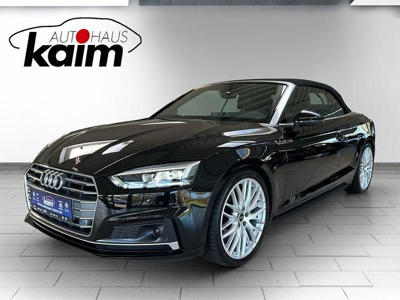 Mythosschwarz metallic Gebraucht 2020 Audi A5 Cabriolet S-Line Cabrio | 33.950 € (Teuer) - Bild 1/4
