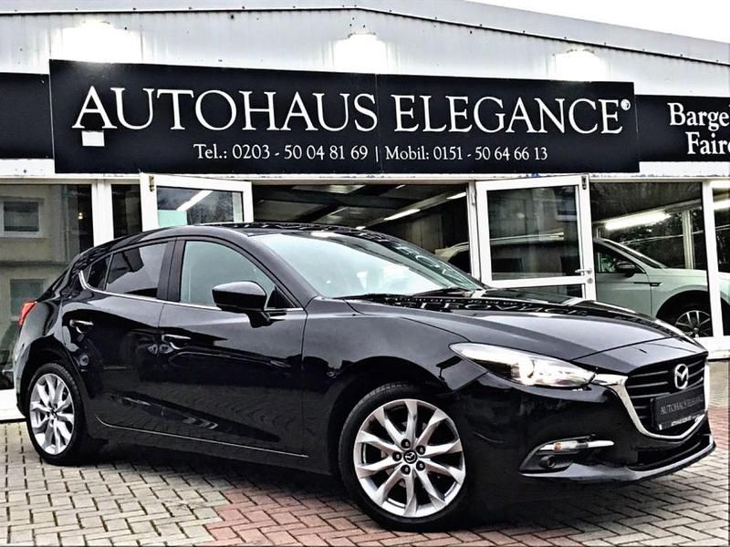 Jet black Gebraucht 2018 Mazda 3 Exclusive-Line Limousine | 14.990 € (Fairer Preis) - Bild 1/4